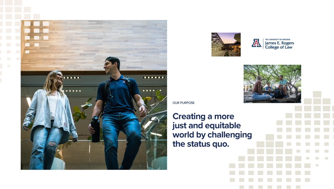 College of Law promotional graphic example