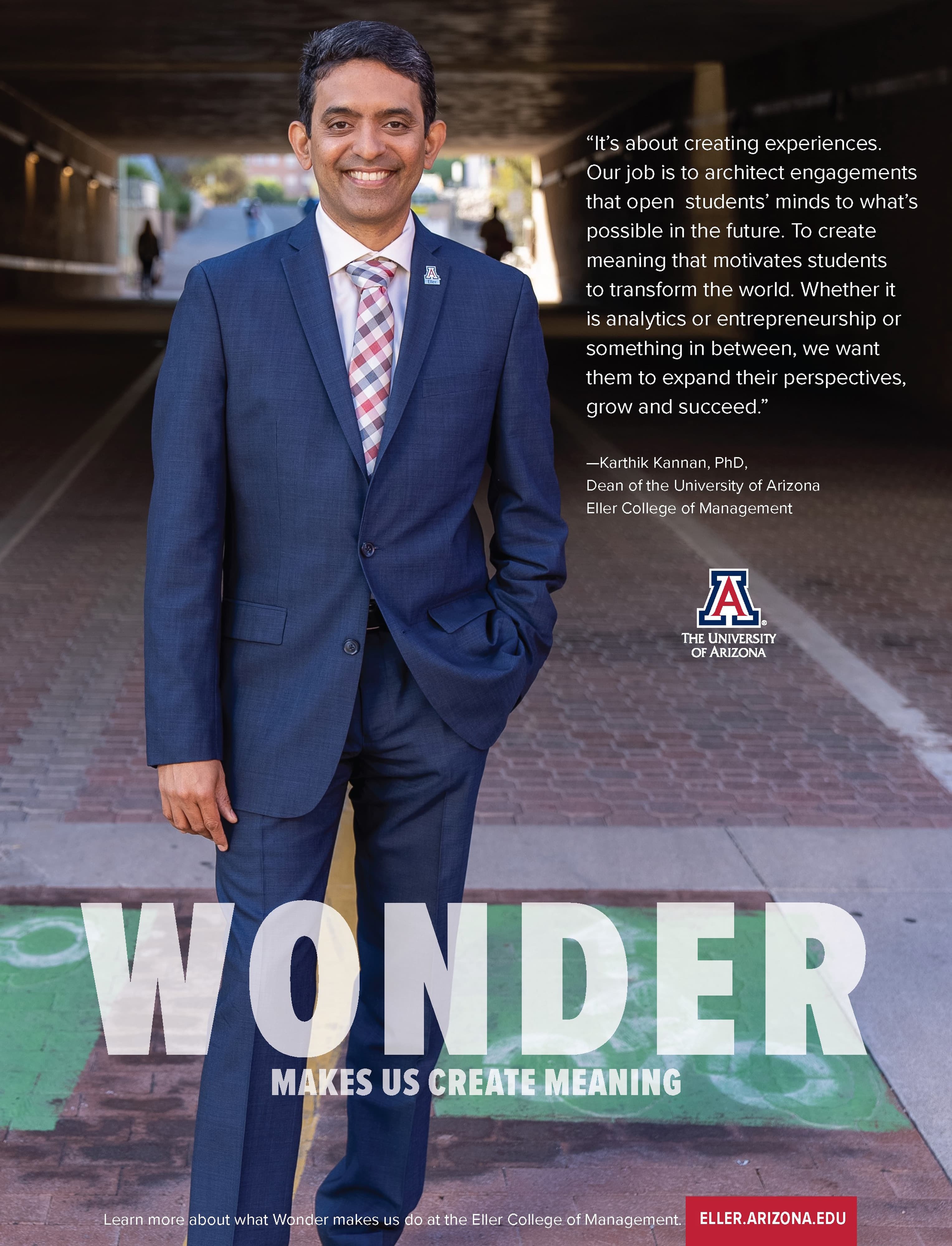 Karthik Kannan, PhD, Dean of The University of Arizona Eller College of Management